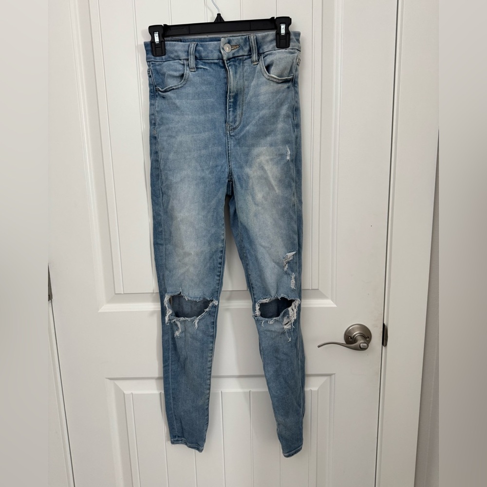 Women’s American Eagle jeans, next level stretch, curvy highest rise, jegging 2